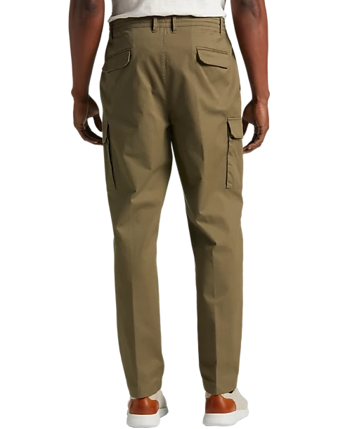 Joseph Abboud Modern Fit Cargo Pants, Washed Olive - Image 2