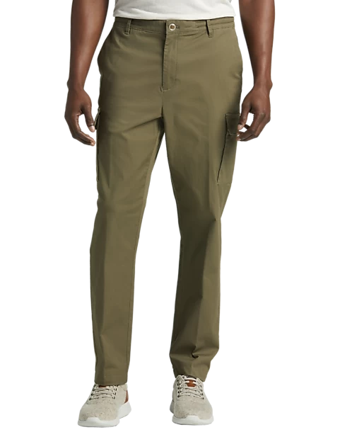 Joseph Abboud Modern Fit Cargo Pants, Washed Olive