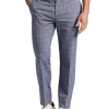 Michael Strahan Modern Fit Pants, Navy Plaid