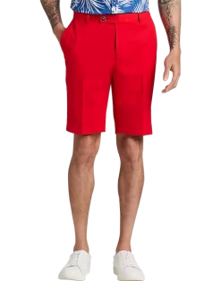 Paisley & Gray Slim Fit Shorts, Hot Rod Red