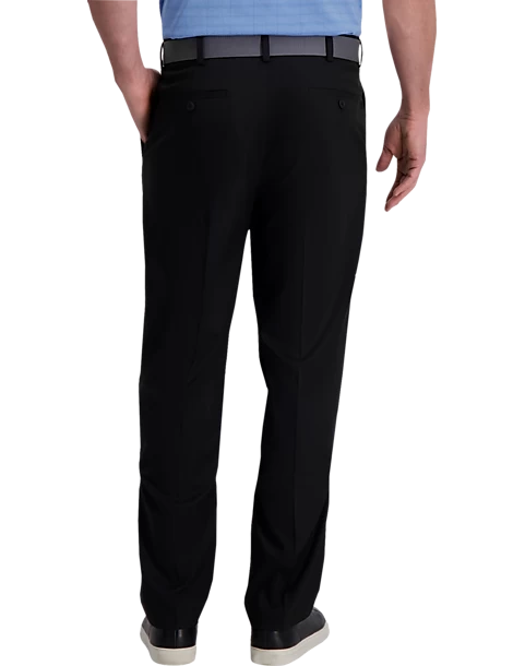 Haggar Cool Right® Performance Flex Classic Fit Pleated-Front Pants, Black - Image 2