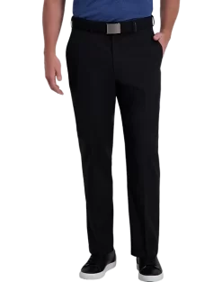 Haggar Cool Right® Performance Flex Classic Fit Flat-Front Pants, Black