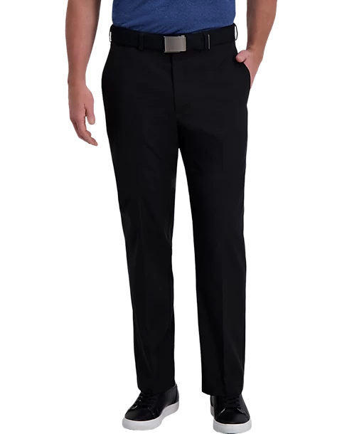 Haggar Cool Right® Performance Flex Classic Fit Flat-Front Pants, Midnight