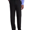 J.M. Haggar™ 4-Way Stretch Classic Fit Flat-Front Pants, Blue