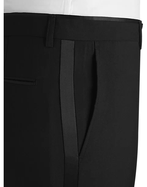 Paisley & Gray Slim Fit Tuxedo Separates Pants, Black - Image 3
