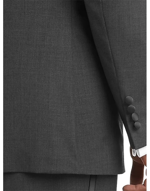 Joseph Abboud Black Label Slim Fit Wool Tuxedo, Gray - Image 3