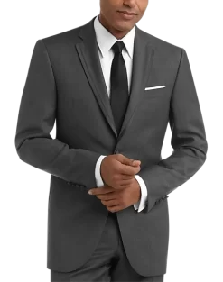 Joseph Abboud Black Label Slim Fit Wool Tuxedo, Gray