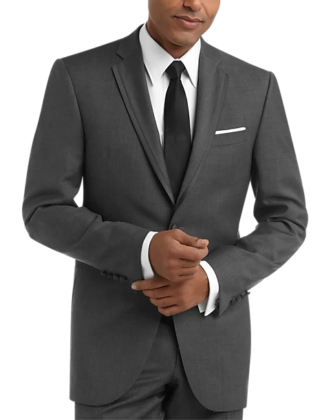 Joseph Abboud Black Label Slim Fit Wool Tuxedo, Gray