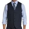 Joseph Abboud Charcoal Tic Modern Fit Suit Separates Vest