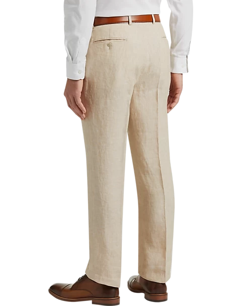 JOE Joseph Abboud Linen Slim Fit Suit Separates Pants, Tan - Image 2