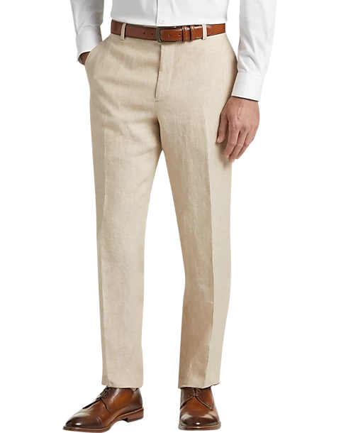 JOE Joseph Abboud Linen Slim Fit Suit Separates Pants, Tan
