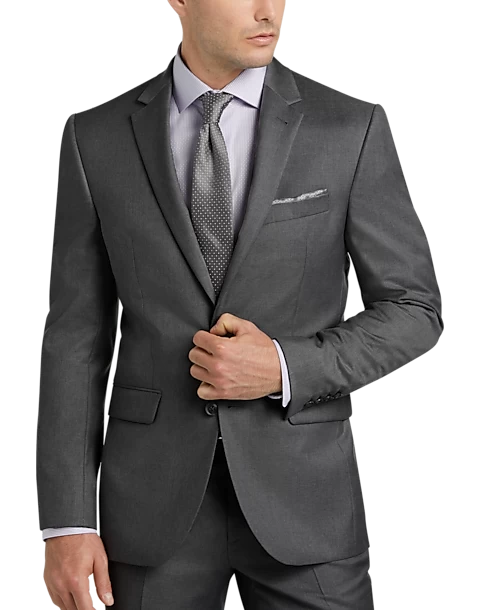 JOE Joseph Abboud Charcoal Gray Slim Fit Suit