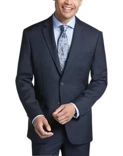 Pronto Uomo Platinum Modern Fit Suit Separates Coat, Navy Sharkskin