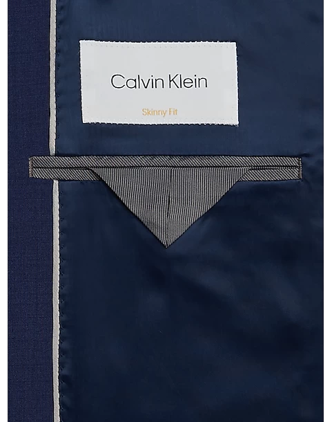 Calvin Klein Skinny Fit Suit Separates, Blue - Image 3
