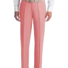 Lauren By Ralph Lauren Classic Fit Linen Suit Separates Pants, Red