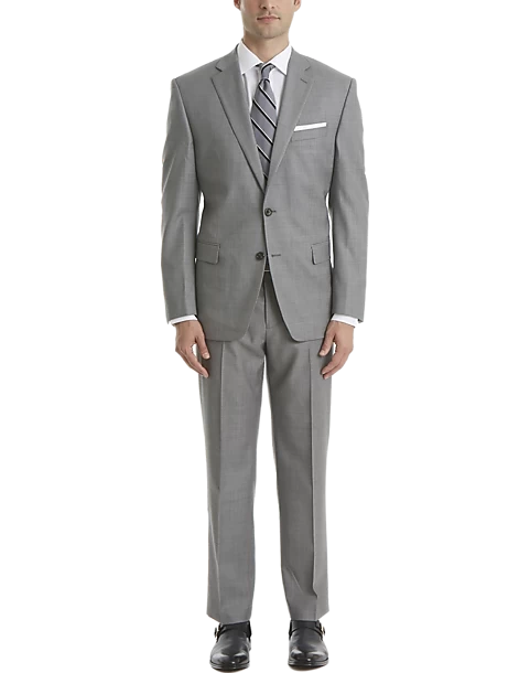 Lauren By Ralph Lauren Classic Fit Suit Separates Coat, Light Gray Sharkskin