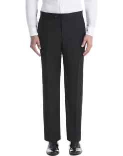 Lauren By Ralph Lauren Classic Fit Suit Separates Tuxedo Pants, Black