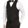 Lauren By Ralph Lauren Classic Fit Suit Separates Tuxedo Vest, Black