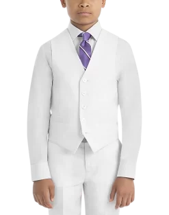 Lauren By Ralph Lauren Boys (Sizes 4-7) Suit Separates Vest, White