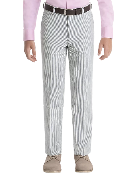 Lauren By Ralph Lauren Boys (Size 4-7) Suit Separates Pants, Blue & White Seersucker