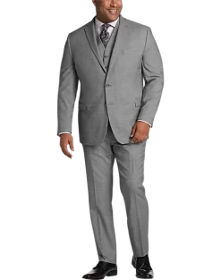 Awearness Kenneth Cole AWEAR-TECH Slim Fit Suit Separates Coat, Black & White Sharkskin