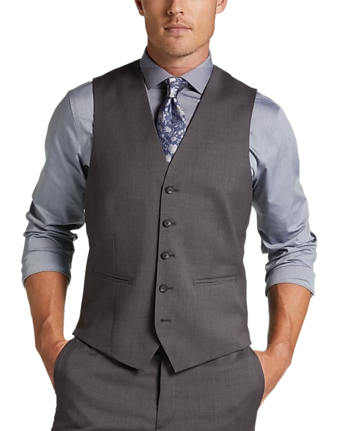 Awearness Kenneth Cole AWEAR-TECH Slim Fit Suit Separates Vest, Dove Gray