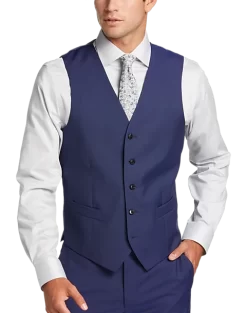 Joseph Abboud Modern Fit Suit Separates Vest, Blue