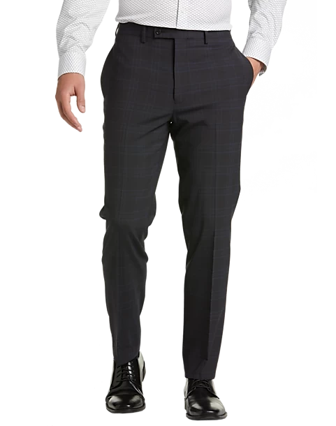 Calvin Klein X-Fit Slim Fit Suit, Charcoal Plaid - Image 3