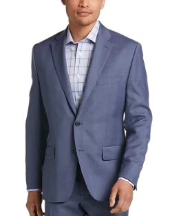 Lauren By Ralph Lauren Classic Fit Suit, Blue Plaid
