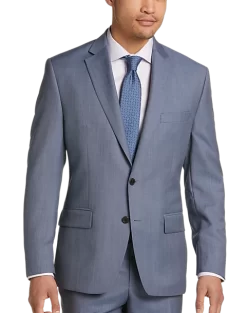 Lauren By Ralph Lauren Classic Fit Suit Blue Sharkskin