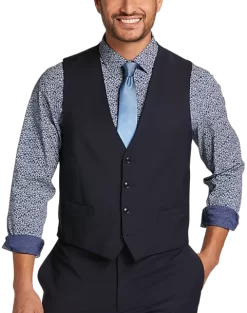 Calvin Klein X-Fit Slim Fit Suit Separates Vest, Navy