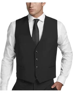 Calvin Klein X-Fit Slim Fit Suit Separates Vest, Black