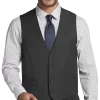 Calvin Klein X-Fit Slim Fit Suit Separates Vest, Charcoal Gray
