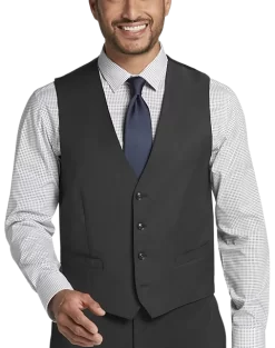 Calvin Klein X-Fit Slim Fit Suit Separates Vest, Charcoal Gray