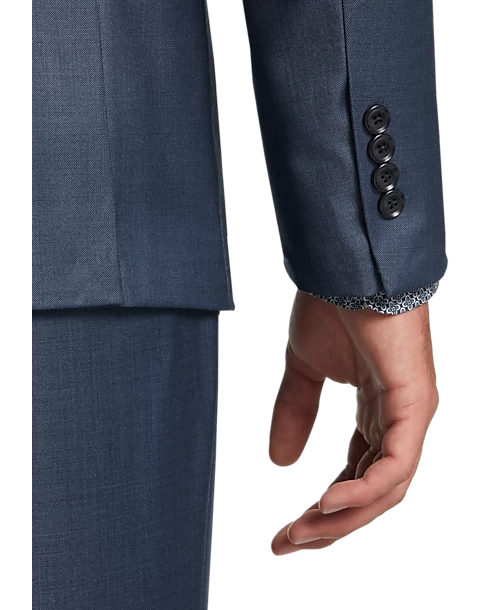 Calvin Klein X-Fit Slim Fit Suit Separates Coat, Gray Sharkskin - Image 2