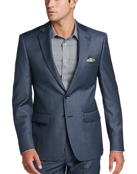 Calvin Klein X-Fit Slim Fit Suit Separates Coat, Gray Sharkskin