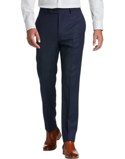 Calvin Klein X-Fit Slim Fit Suit Separates Pants, Blue Tic
