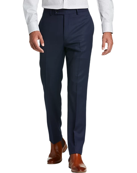 Calvin Klein X-Fit Slim Fit Suit Separates Pants, Blue Tic