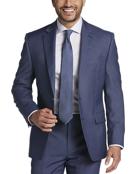 Lauren By Ralph Lauren Classic Fit Suit Separates Coat, Blue Tic