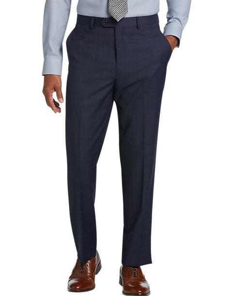 Lauren By Ralph Lauren Classic Fit Suit Separates Pant, Blue Plaid