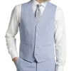 JOE Joseph Abboud Linen Slim Fit Suit Separates Vest, Light Gray