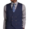 Tayion Classic Fit Suit Separates Double Breasted Vest, Navy