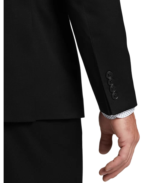 Wilke-Rodriguez Slim Fit Suit Separates, Black Grid - Image 2