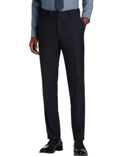 Wilke-Rodriguez Slim Fit Suit Separates Pant, Navy Tic