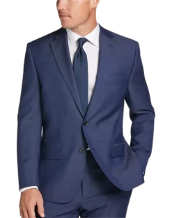 Lauren By Ralph Lauren Classic Fit Suit, Blue Tic