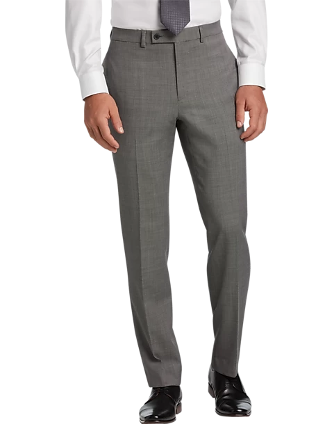 Michael Strahan Classic Fit Suit, Black & White Birdseye - Image 3