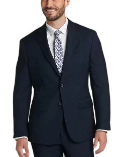 Awearness Kenneth Cole Modern Fit Suit, Blue Plaid