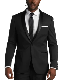 Wilke-Rodriguez Slim Fit Shawl Lapel Tuxedo, Black