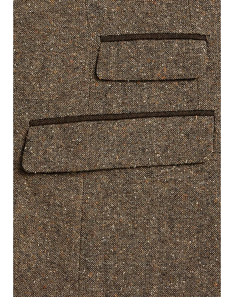 Paisley & Gray Slim Fit Suit Separates Coat, Caramel Donegal - Image 5