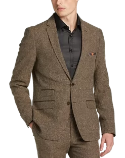 Paisley & Gray Slim Fit Suit Separates Coat, Caramel Donegal